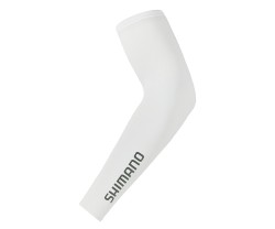 Armvärmare Shimano Vertex Sun Block Sleeves Vit